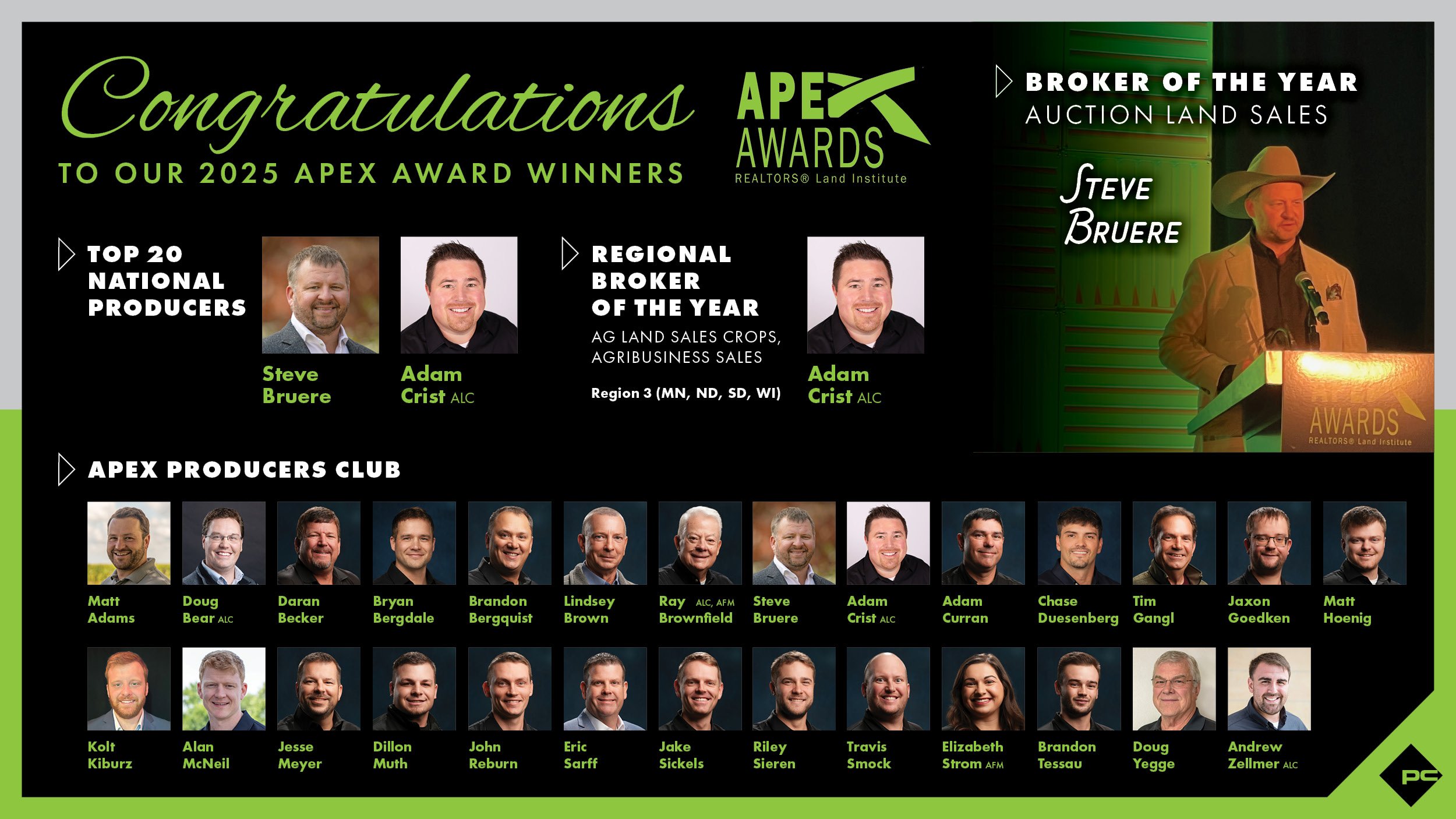 Peoples Company Receives Top Land Auction Honors at REALTORS® Land Institute APEX Awards Program